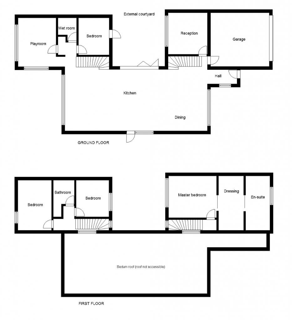 Open-plan floor-plan design
