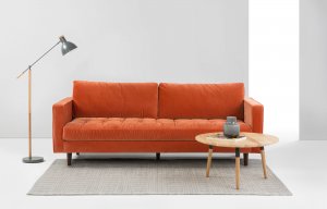 Scott 3 seater sofa in burnt orange, £999