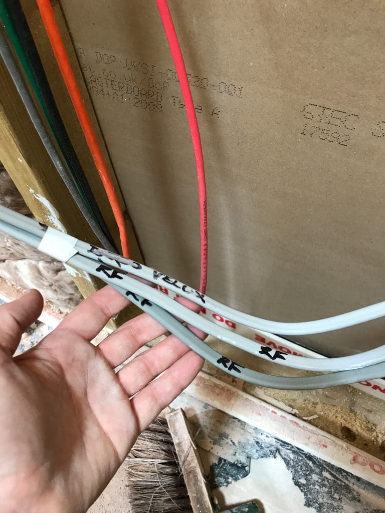 Marked Up Electrical Cables