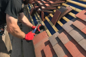 Roof tile eaves detail