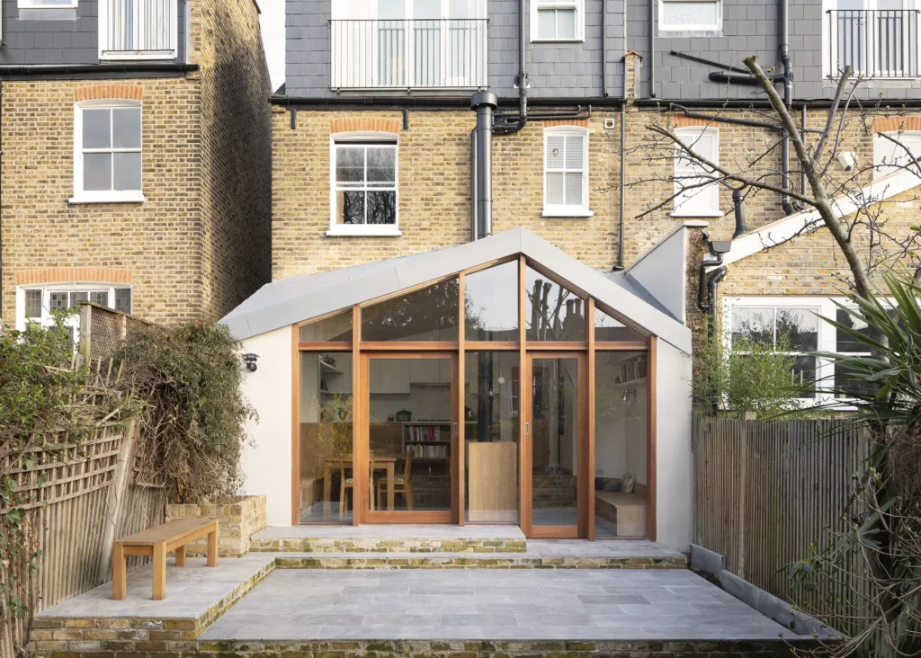 Rear House Extension with Natural-Feeling Interiors