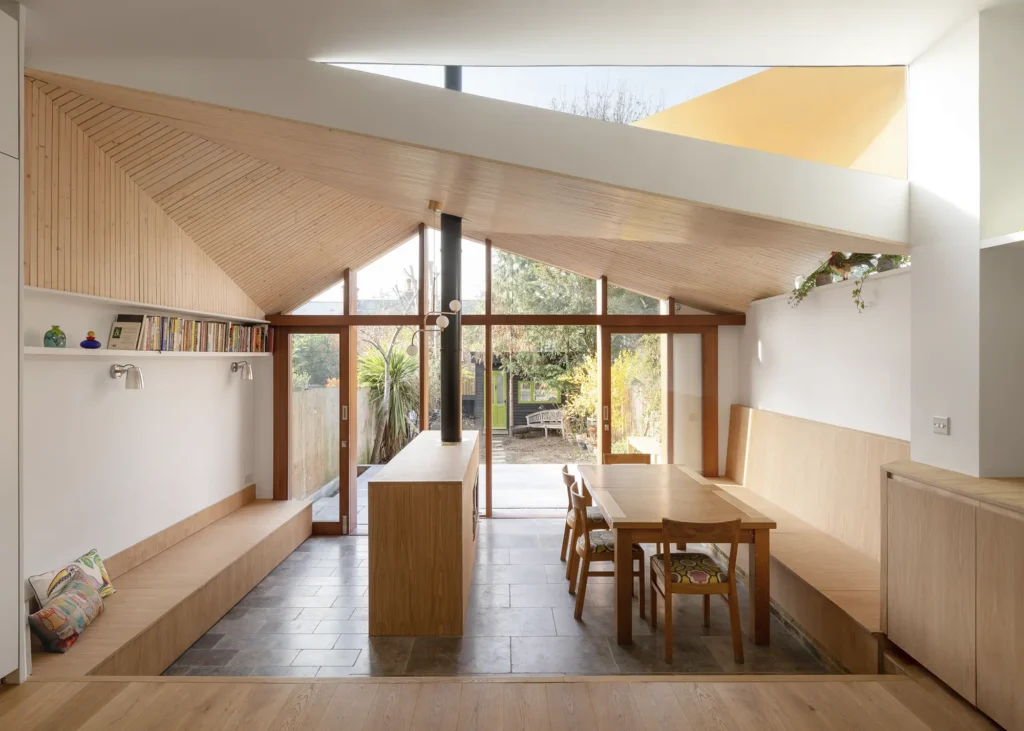 Rear House Extension with Natural-Feeling Interiors