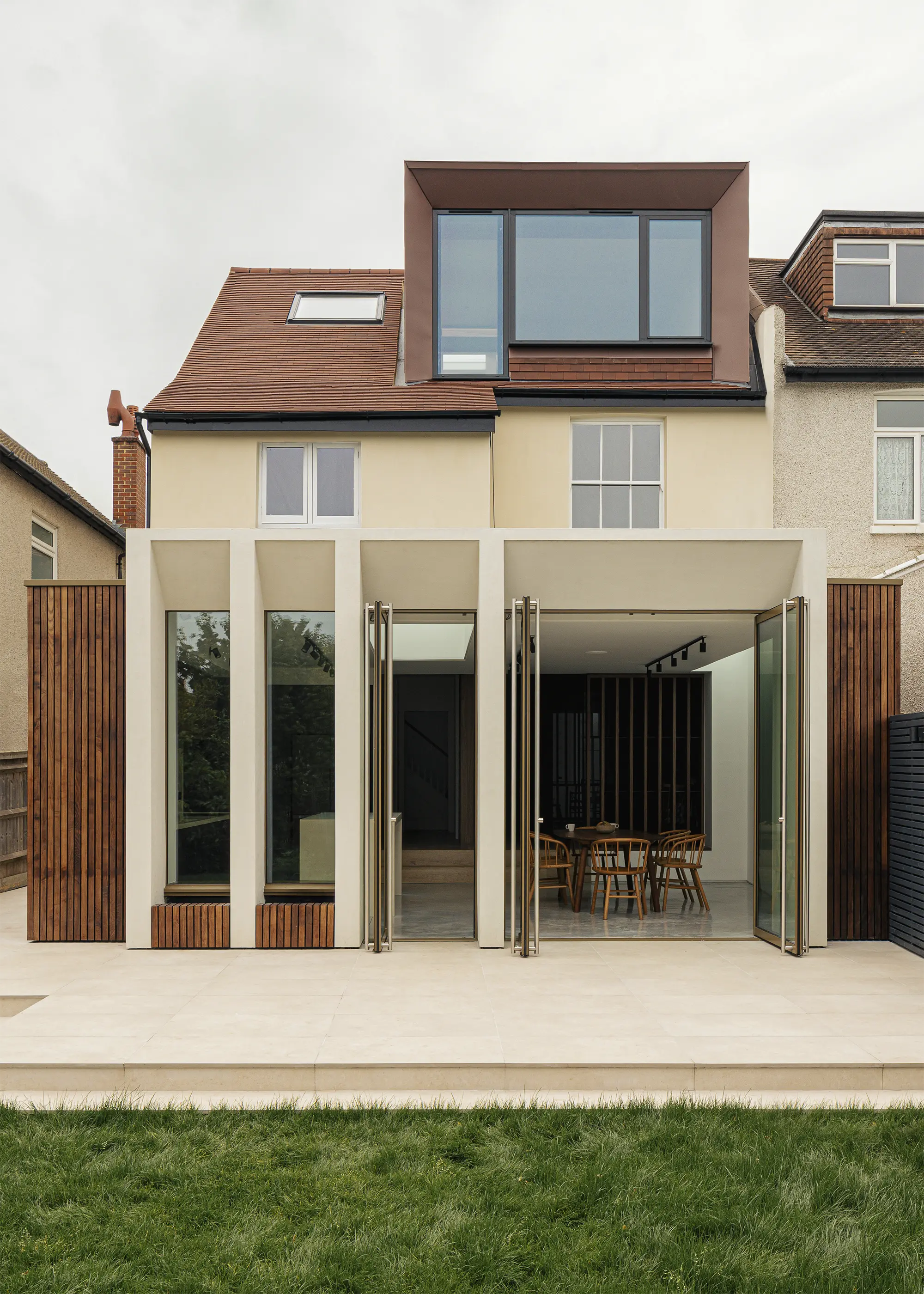 Angular Rear Extension Idea with Pivot Doors