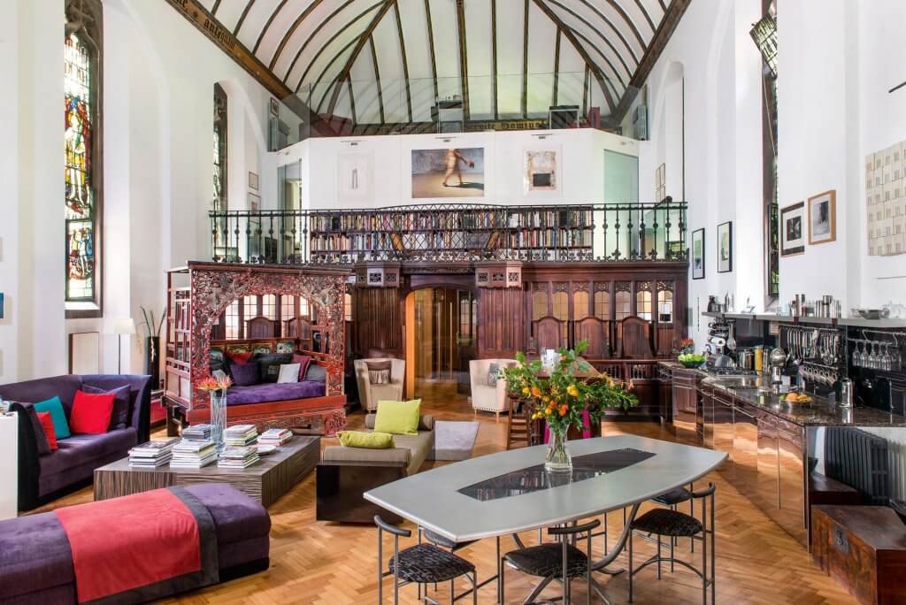 Chapel conversion with mezzanine