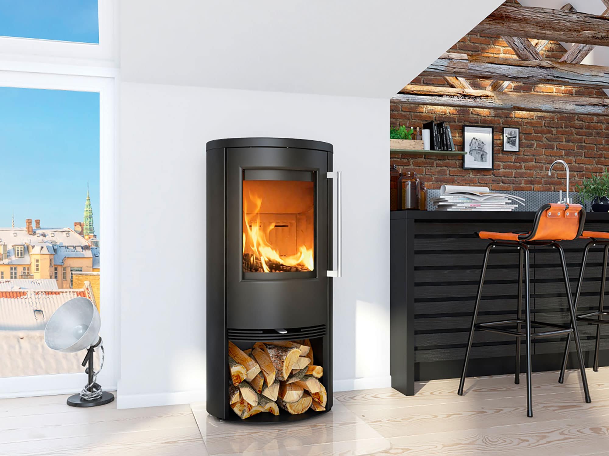 The TT21 R wood burner from TermaTech