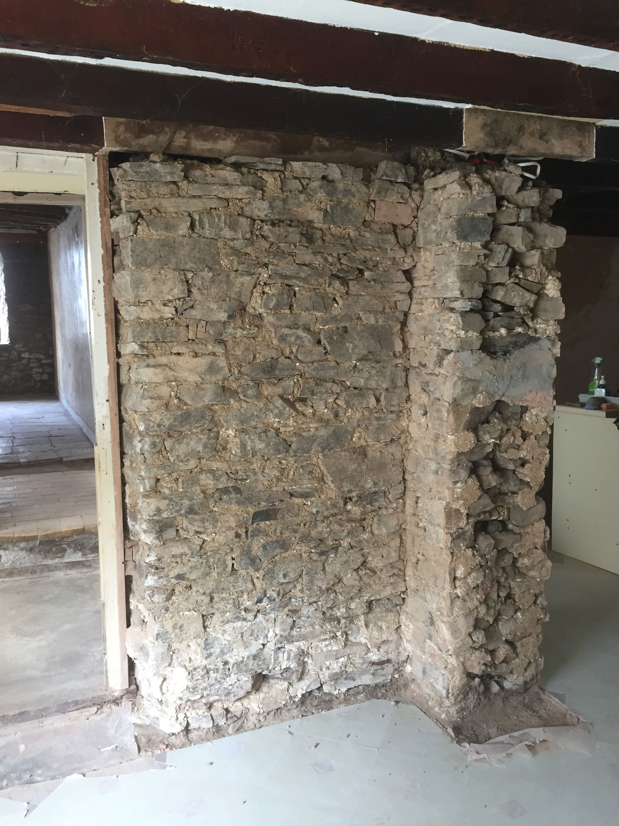 Period renovation exposed brick