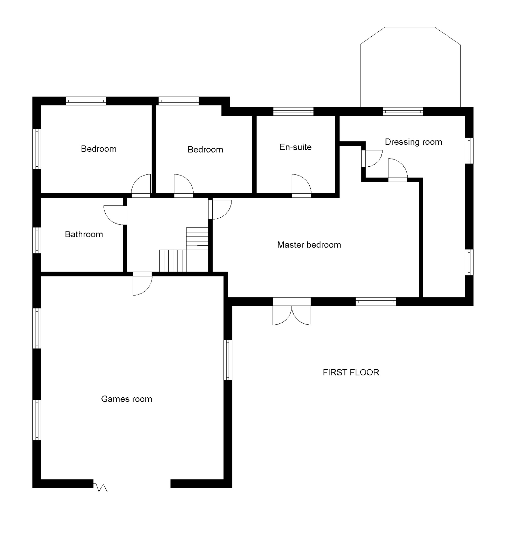 Modular house floor plan