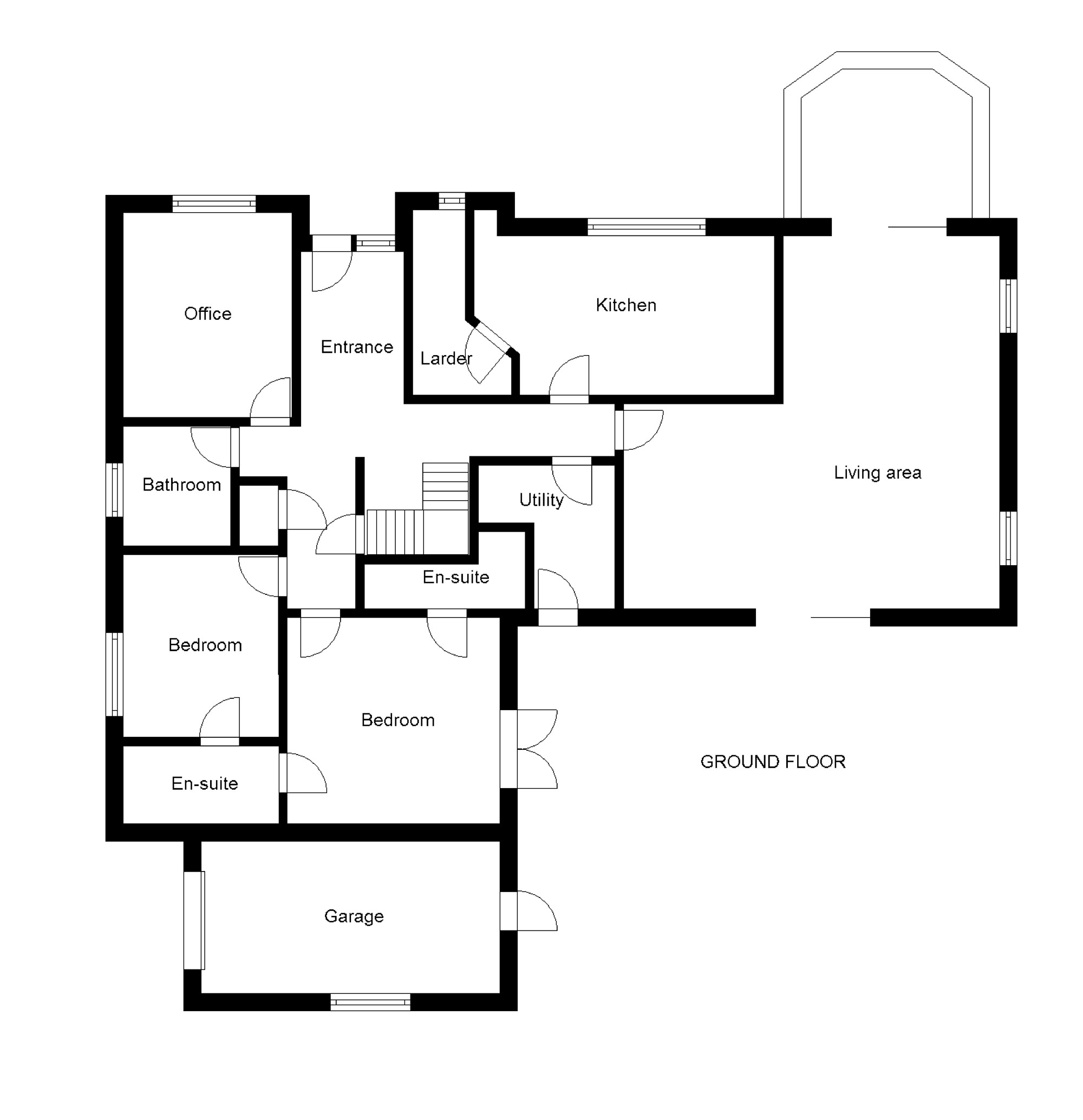 Modular house floor plan