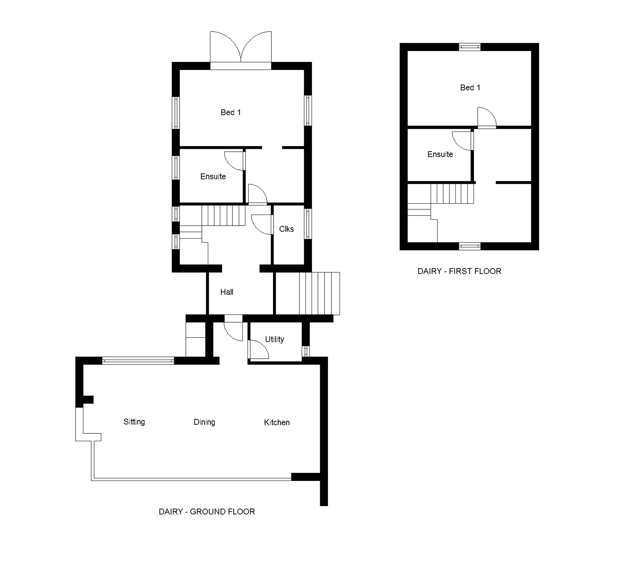 First storey floor plan for conversion
