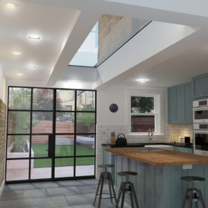 Eos Rooflights modern kitchen extension