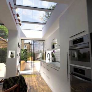 Eos Rooflights modern kitchen extension