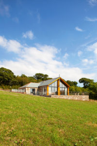 Self build home in rural field