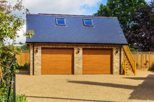 Timber frame double garage