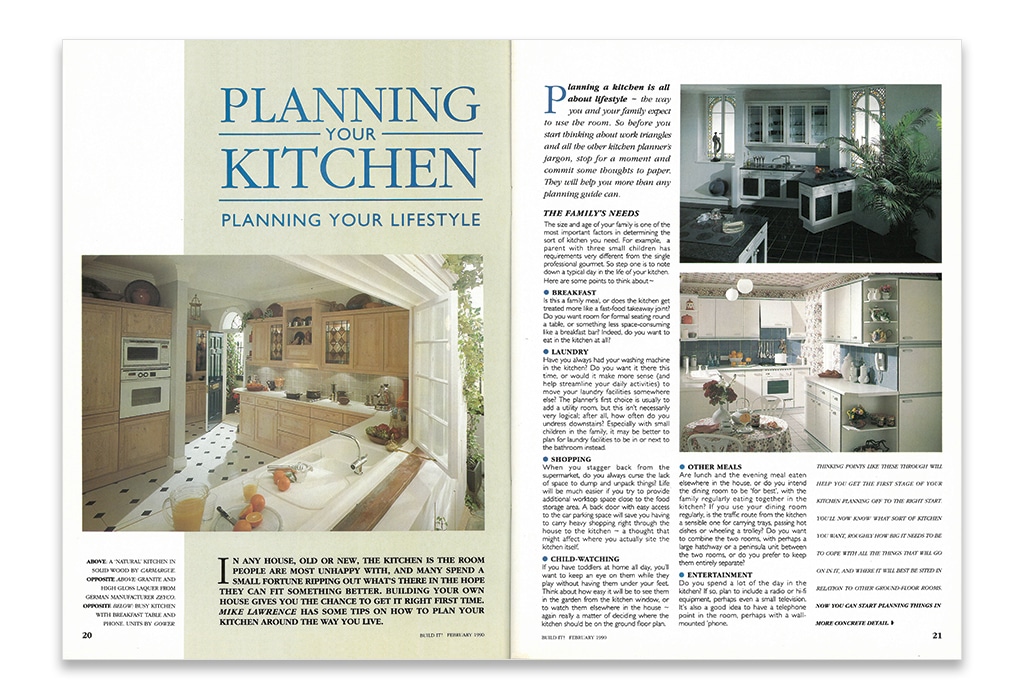 Build It magazine first edition - kitchens feature