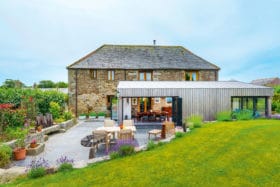 Traditional home with contemporary extension