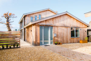 Timber clad exterior house