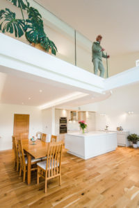 Home with open plan living and mezzanine