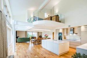 Kitchen with mezzanine level