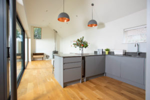 Open plan kitchen