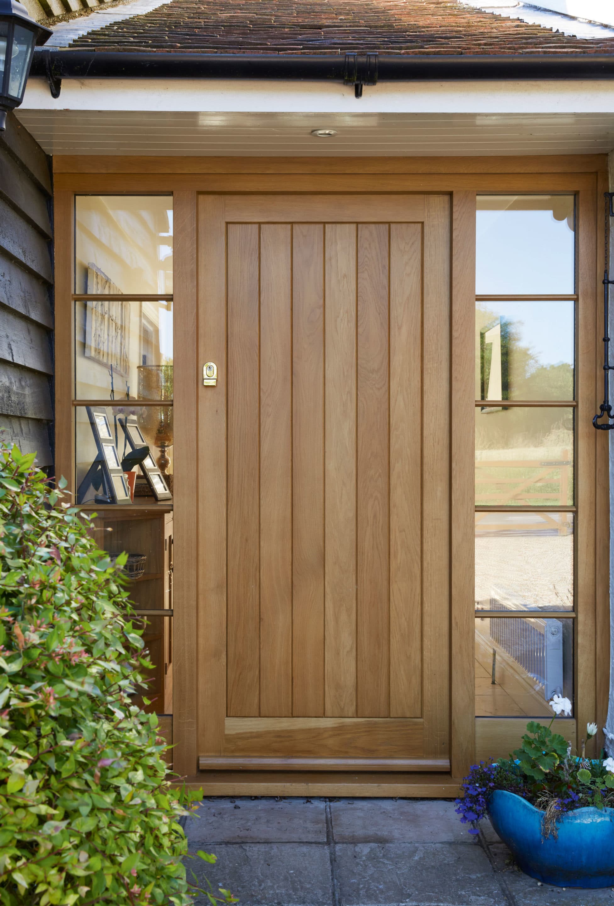 Wooden front door