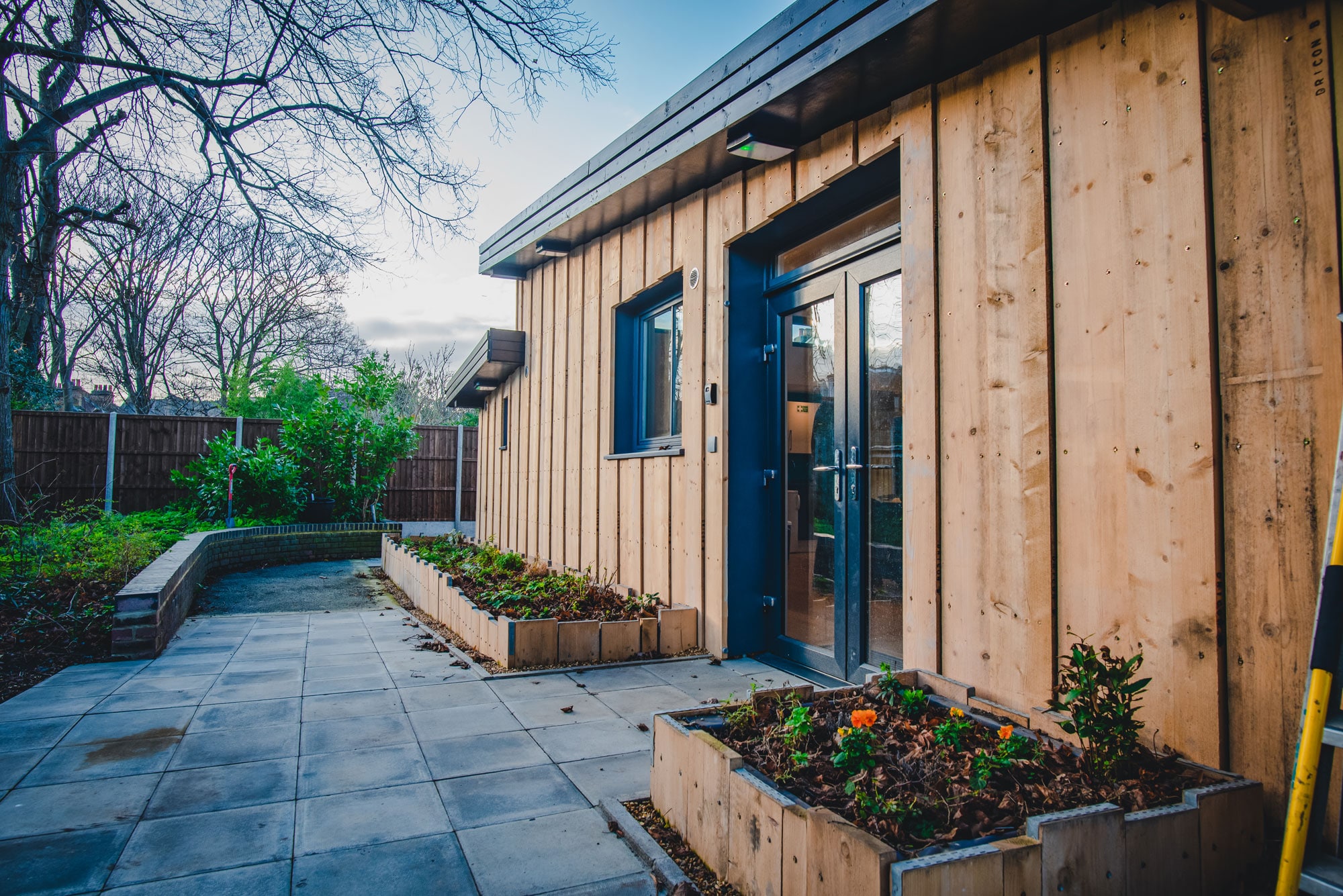 Timber clad building