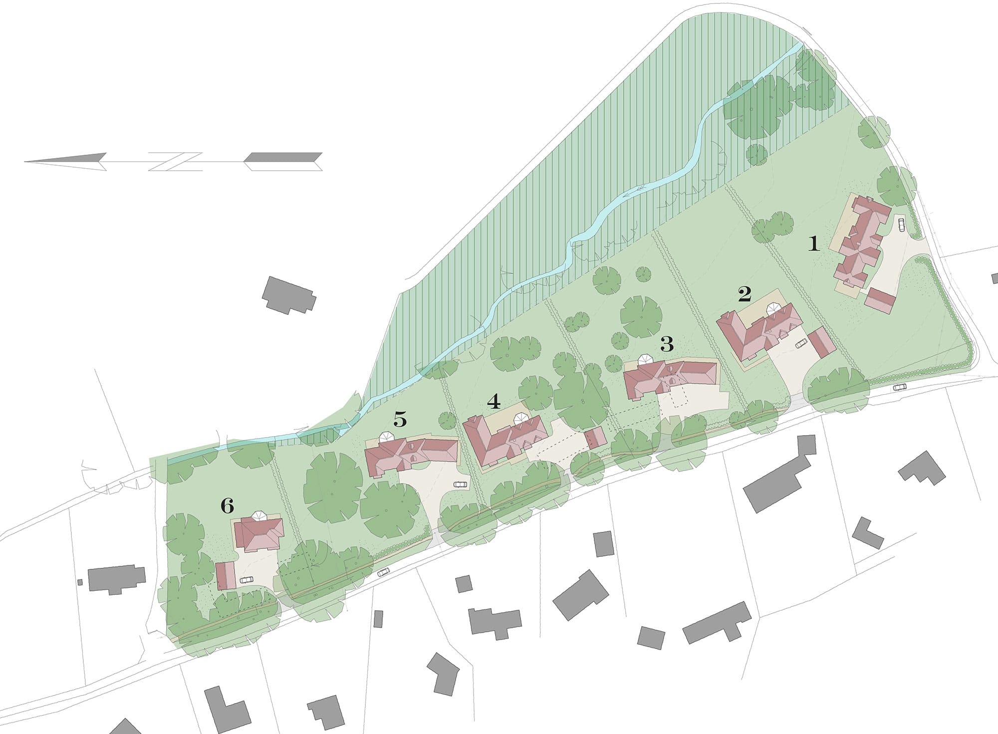 Plans pour parcelle de service