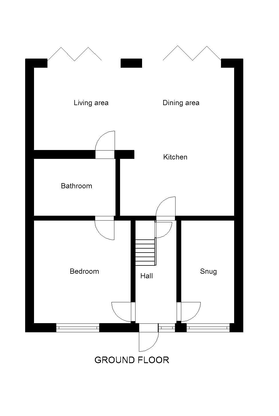 Ground floor plan for accessible renovation