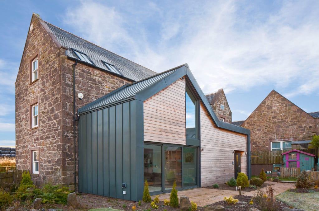 Timber-clad extension