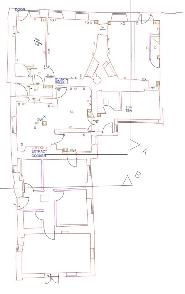 Wiring plan of house
