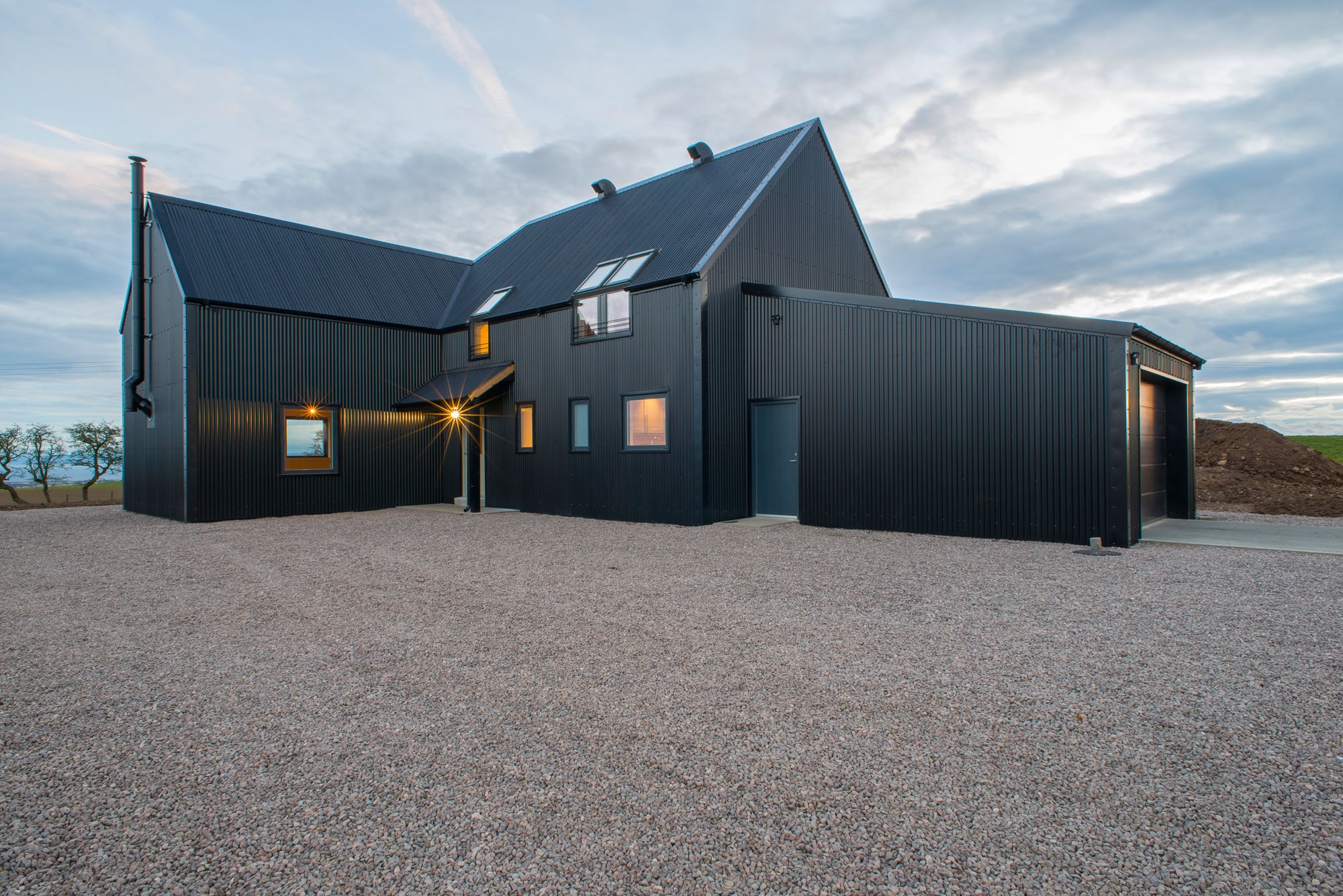 Black clad house