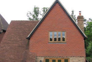 House with red tiles