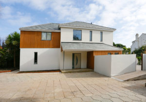 Large home driveway