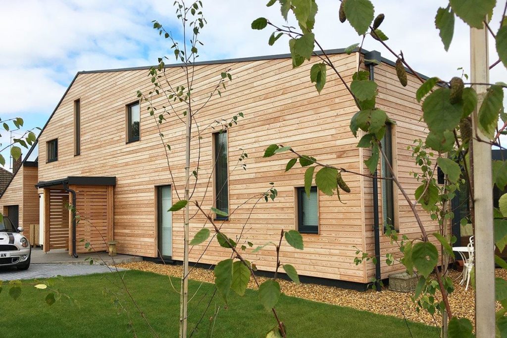 Timber clad house