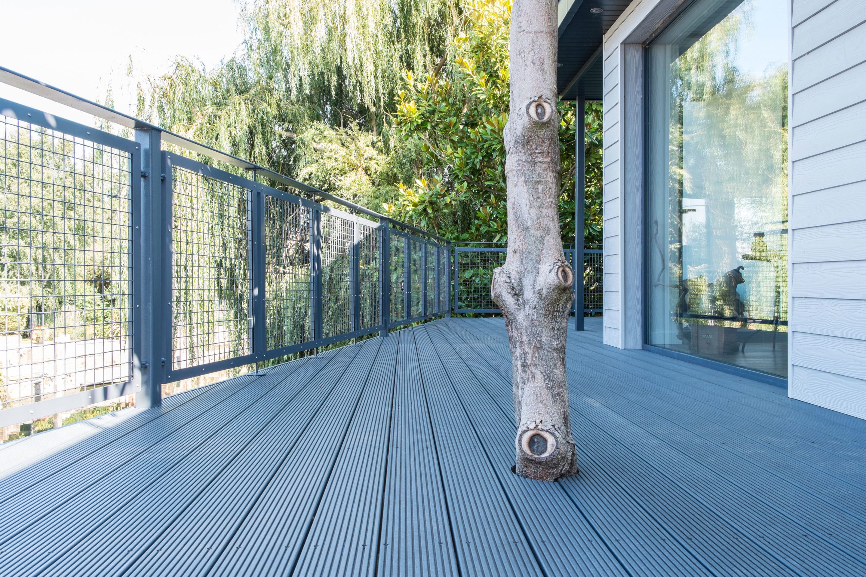 Grey decking