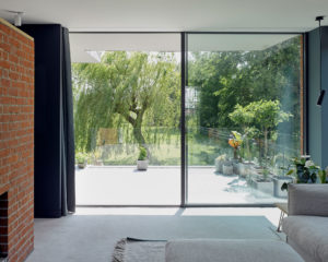 Glazed sliding door