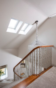 Hallway with stairs