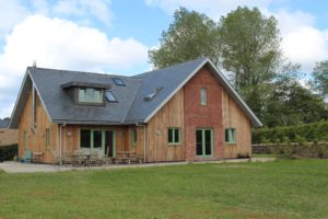 Timber-clad house