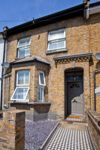 Front exterior of Victorian terrace