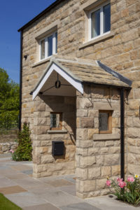 Traditional stone porch