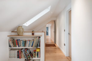 Corridor with wooden floor