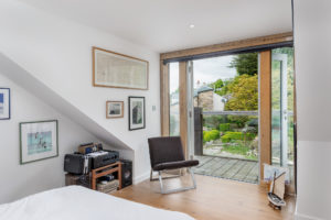 Bedroom with balcony