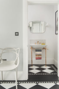 Bathroom with traditional tiles