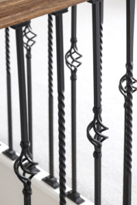 Metal railings