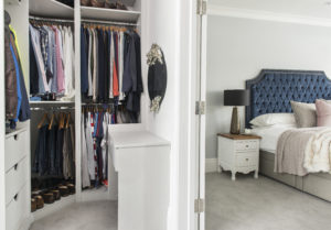Master bedroom with walk in wardrobe