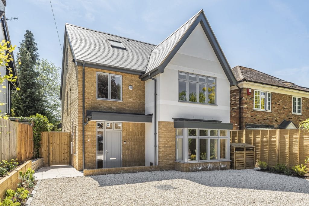 House with brick and timber