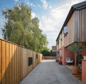 House with timber cladding