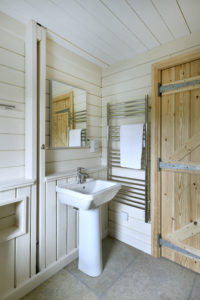 Small white bathroom