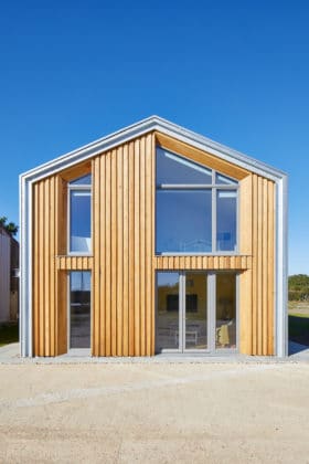 Timber clad house