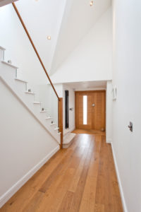 Hallway with timber flooring