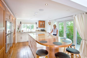 Open plan kitchen